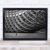 Phoenix Centre Geometry Architecture Black White Wall Art Print