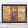 three columns spring blur texture flowers nature Wall Art Print