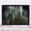 Trees Conifers Graphic Painterly Double Exposure Wall Art Print