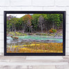 Laguna Esmeralda forestry lake woodlands nature Wall Art Print