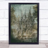 To Everything There Is A Season distressed tree Wall Art Print