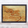 California Aerial Above Landscape Veins Artery Wall Art Print