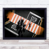 Girl Street Road Shadows Red Lady Aerial Above Wall Art Print
