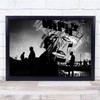 Graffiti Art People Window Walking Black white Wall Art Print