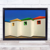 Gran Canaria Apiary Red Green Yellow Buildings Wall Art Print