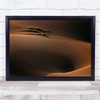 Landscape Abstract Iran Desert Sand Dune Shrub Wall Art Print