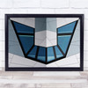 Mirrored Abstract Architecture Geometry Shapes Wall Art Print