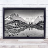 Mountains Alps France Chamonix Hiking Trekking Wall Art Print