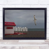 Seagull Treport Birds Beach North Sandy Flying Wall Art Print