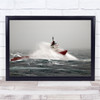 Storm Ship Sea Weather Wave Crash Splash Drama Wall Art Print