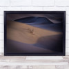 Wave Curve Dessert Sandy Sand Dunes Tumbleweed Wall Art Print