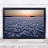 Ice Winter Sun Frost Frozen Pattern Landscape Wall Art Print