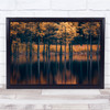 Landscape Tree Foliage Fall Autumn Reflection Wall Art Print