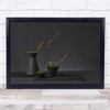 Minimalist Japan Still life Moss Vases Branch Wall Art Print