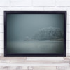 Winter Cold Frozen Blue Lake Landscape Nature Wall Art Print