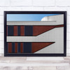 abstract architecture repeated pattern beams Wall Art Print