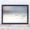 Dead Sea Minimalism White Salt Rocks Sunrise Wall Art Print