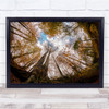 Distorted Autumn Fall Landscape Trees nature Wall Art Print