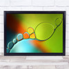 Follow The Leader Bubbles colourful droplets Wall Art Print