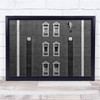 Original Facade Baw building hot air balloon Wall Art Print