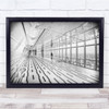 Pirelli Tower's Views black and white window Wall Art Print