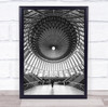 The Heart circular architecture stair person Wall Art Print