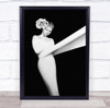 The Phantom Of Opera woman wrapped up flower Wall Art Print