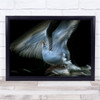 The Seagull close up action shot blurry wing Wall Art Print