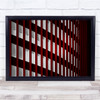Architecture Abstract Red White Clean Rooms Wall Art Print