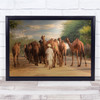 Camels Herdesman Street Documentary Animals Wall Art Print