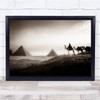 Egypt Desert Sand Rock Stone Cairo Pyramids Wall Art Print