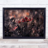 Flowers Bokeh Macro Garden Red Cosmic Plant Wall Art Print