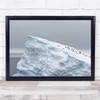 Iceberg Penguins Slope Antarctica Landscape Wall Art Print