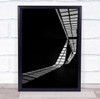 Istanbul Street Black White Shadow building Wall Art Print