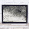 Black & White misty fog snow trees animals Wall Art Print