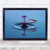 Drop Shot Bullet Speed Motion Ripple Water Wall Art Print