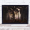 Foggy Autumn Forests tree landscape nature Wall Art Print