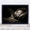 Happy Birthday My Boy baby black and white Wall Art Print