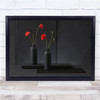 Ikebana Flower Red Poppies Vase still life Wall Art Print