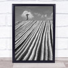 Land Of Clouds man carrying supplies field Wall Art Print