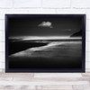 Landscape Black & White Dark Low Key Light Wall Art Print