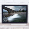 Landscape Bridge Long Exposure Water River Wall Art Print