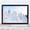 Landscape Winter Cold Snow Tower Mountains Wall Art Print