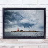 Lighthouse Seascape Clouds Ensten Panorama Wall Art Print
