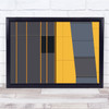 Lines Abstract Colors Yellow Black Grey In Wall Art Print