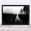 Melting Waltz Black White Texture Abstract Wall Art Print