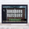 Order building multiple windows Green bins Wall Art Print