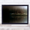 Panorama Lake Water Car Light Forest Trees Wall Art Print