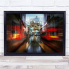 Red Bus London Bridge City Landmark Street Wall Art Print