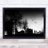 Reflection Walking Baby Around Cold Estate Wall Art Print